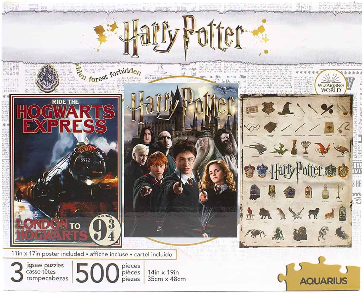 Aquarius Set of 3 Harry Potter Puzzles