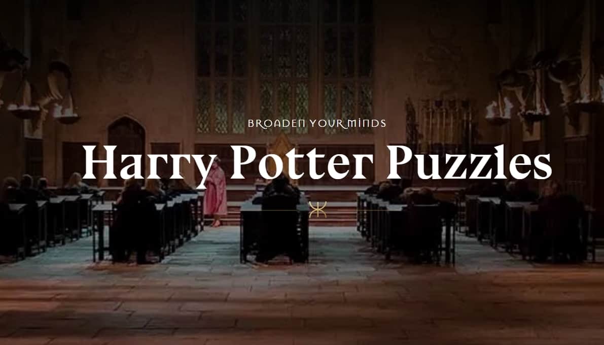 harry potter digital puzzles