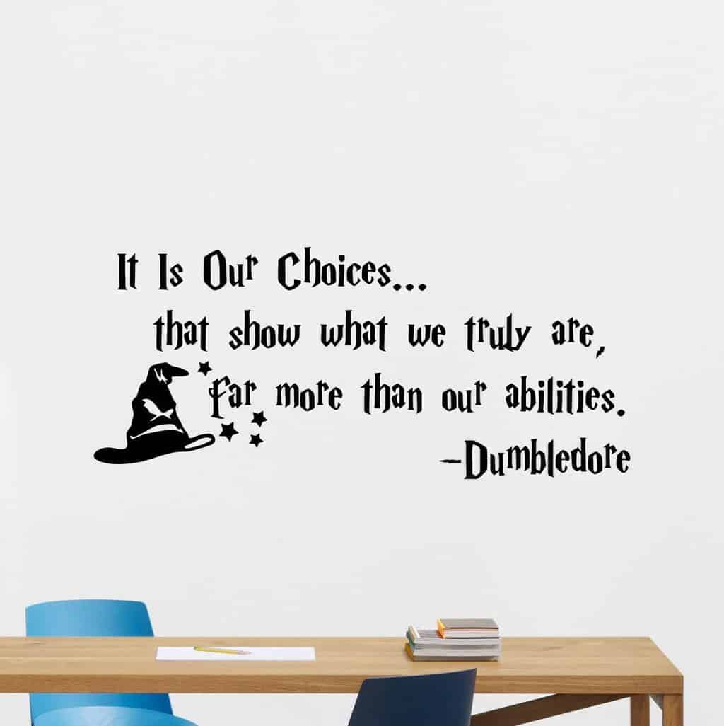 Dumbledore Quote Wall Decal