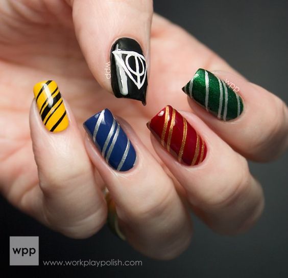 Harry Potter Nails Ideas Wizards Welcome