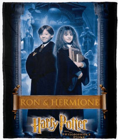 Harry Potter Ron and Hermione Blanket