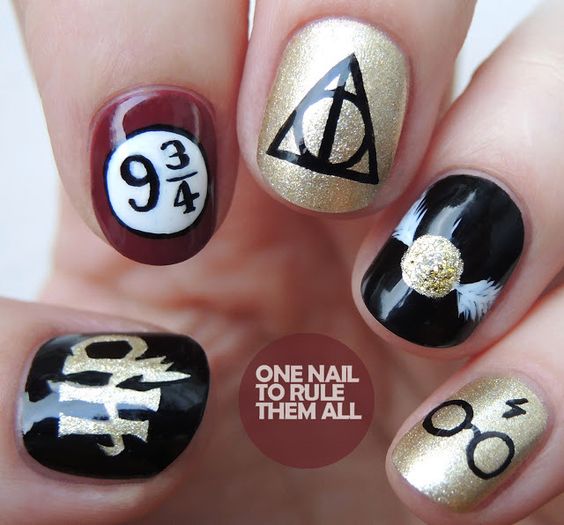 Harry Potter Nail Art 