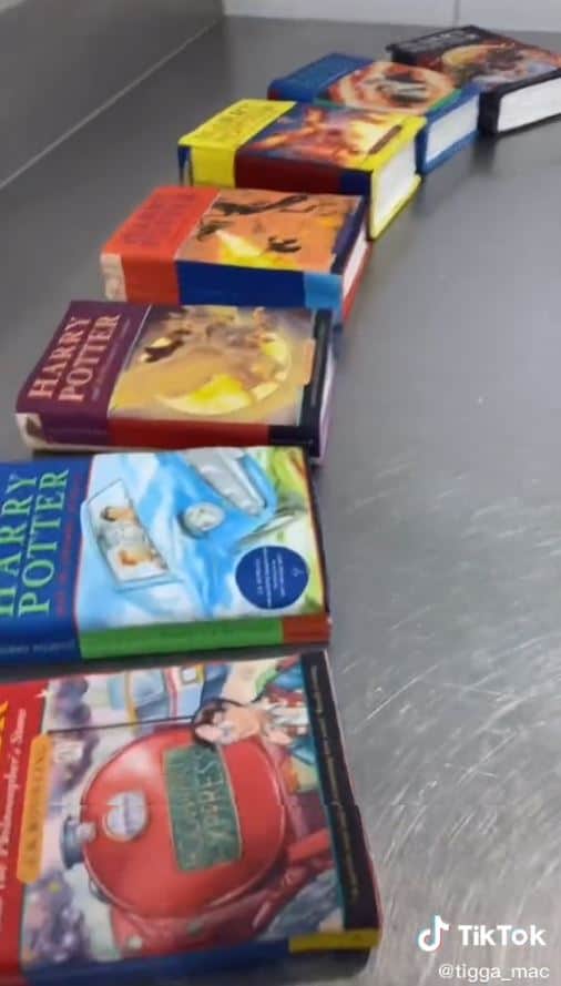 Harry Potter Books With Classic Covers Cake