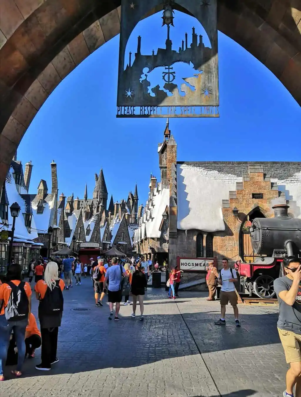 Entering Hogsmeade